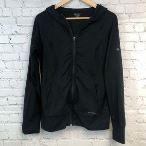 Eddie Bauer free dry Black Athletic Full Zip M